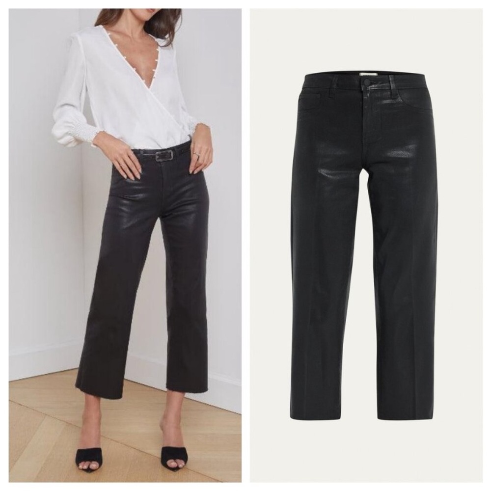 L'AGENCE Wanda Raw Hem
Crop Jeans Wide leg coated